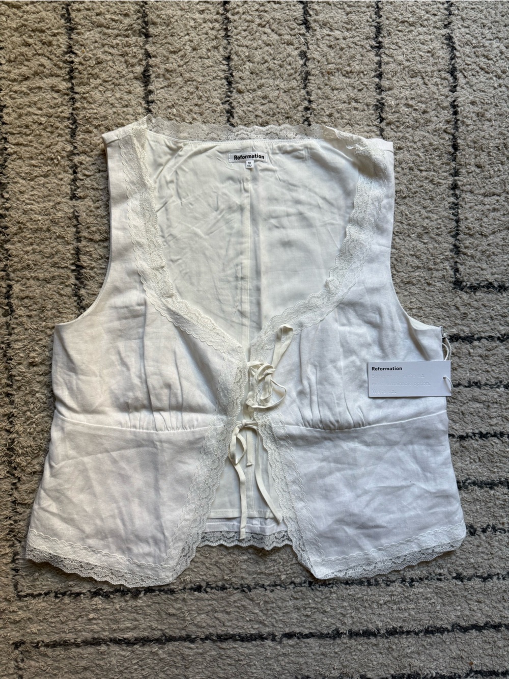Reformation Rosalie Linen Top